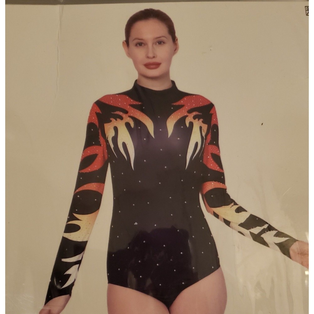 New Fire Costume Bodysuit- Adult Small